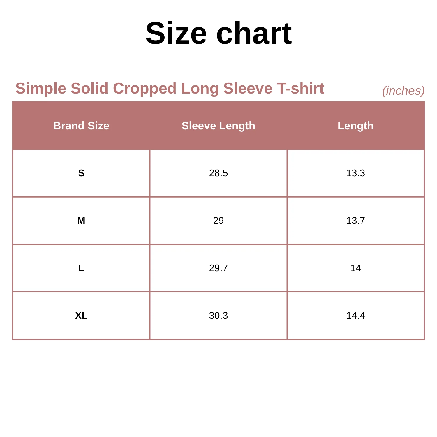 Simple Solid Cropped Long Sleeve T-shirt Simple Solid Cropped Long Sleeve T-shirt