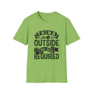 Adventure T-Shirt Think Outside the Box - Unisex Softstyle Tee
