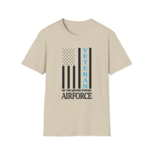 Air Force Veteran T-Shirt Unisex Softstyle Cotton Tee