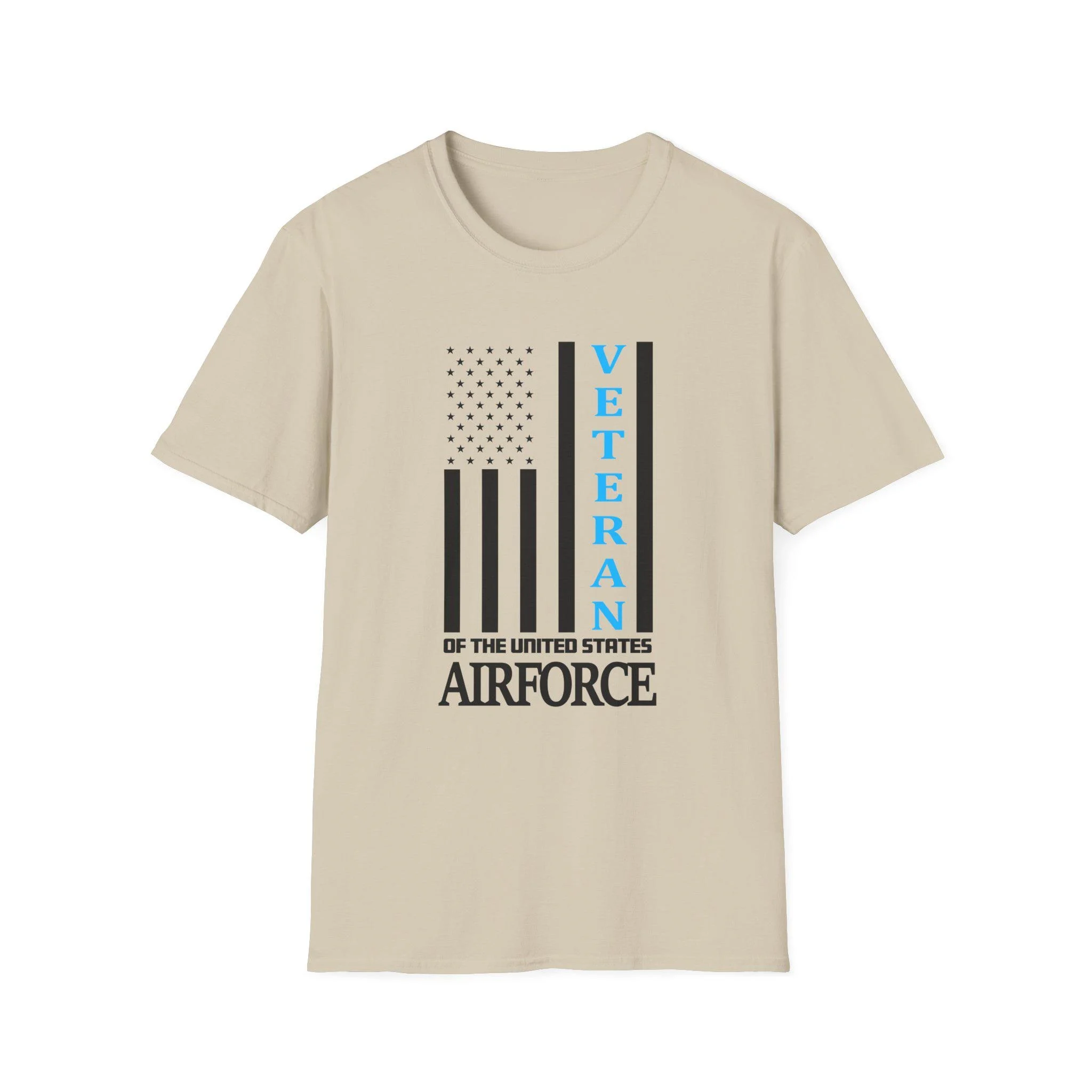 Air Force Veteran T-Shirt Unisex Softstyle Cotton Tee Air Force Veteran T-Shirt Unisex Softstyle Cotton Tee