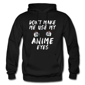 Anime Hoodie Anime Gift Anime Lover Gift Anime Eyes Manga Hoodie Manga Gift Japanese Animation Cool Anime Sweatshirt