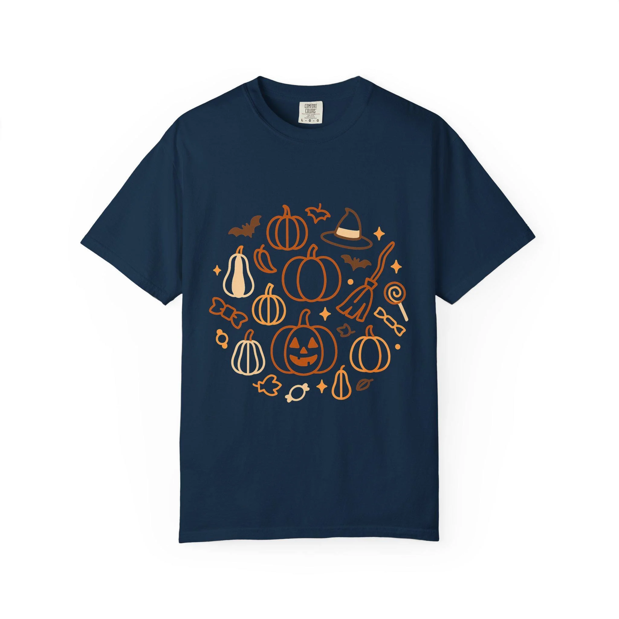 Autumn Pumpkin T-Shirt Unisex Fall Fashion Tee Autumn Pumpkin T-Shirt Unisex Fall Fashion Tee