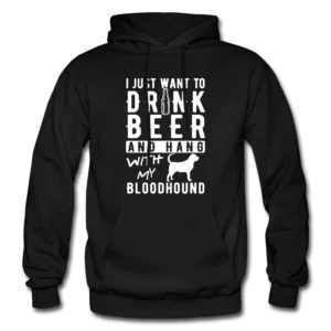 Bloodhound Hoodie Bloodhound Gift Dog Lover Hoodie Dog Lover Gift Beer Hoodie Beer Gift Pet Owner Sweatshirt Pet Owner Gift