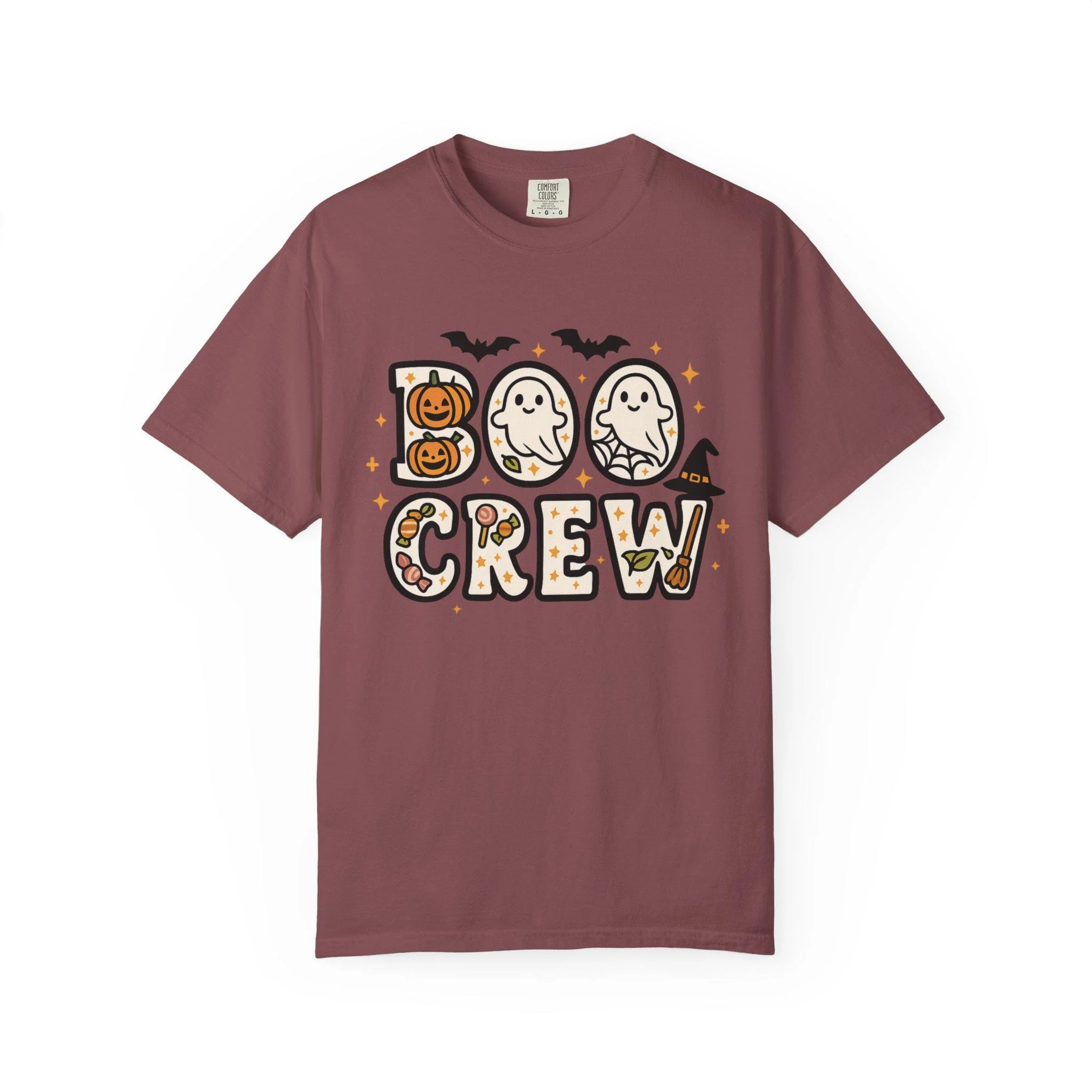 Boo Crew Halloween T-Shirt Unisex Spooky Ghost Pumpkin Tee Boo Crew Halloween T-Shirt Unisex Spooky Ghost Pumpkin Tee