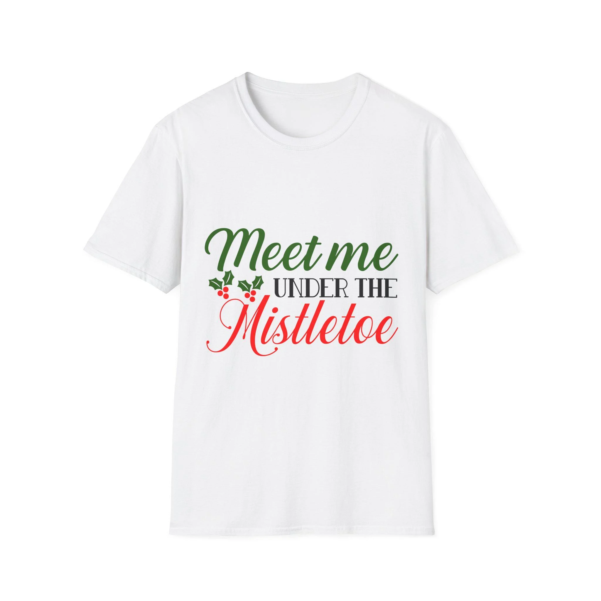 Christmas Mistletoe T-Shirt Festive Holiday Kiss Apparel Christmas Mistletoe T-Shirt Festive Holiday Kiss Apparel