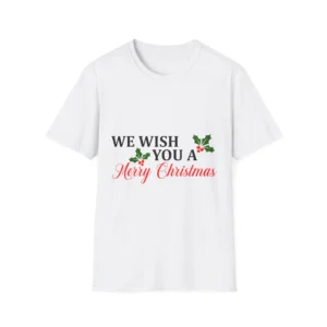 Christmas T-Shirt Holiday Tee Merry Christmas Shirt Festive Top Xmas Apparel Seasonal Clothing