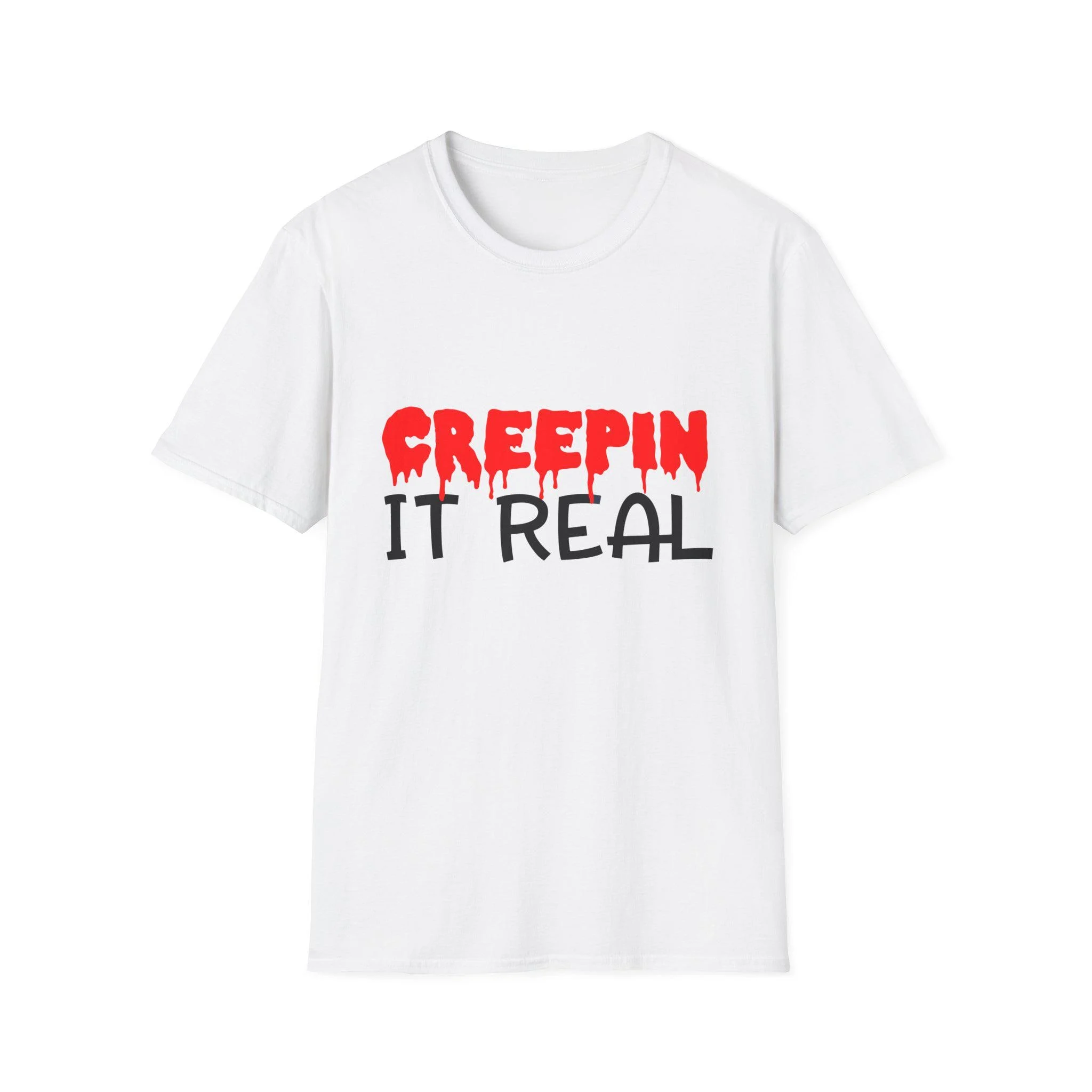 Creepin It Real T-Shirt Halloween Graphic Tee Soft Cotton Unisex Top Creepin It Real T-Shirt Halloween Graphic Tee Soft Cotton Unisex Top