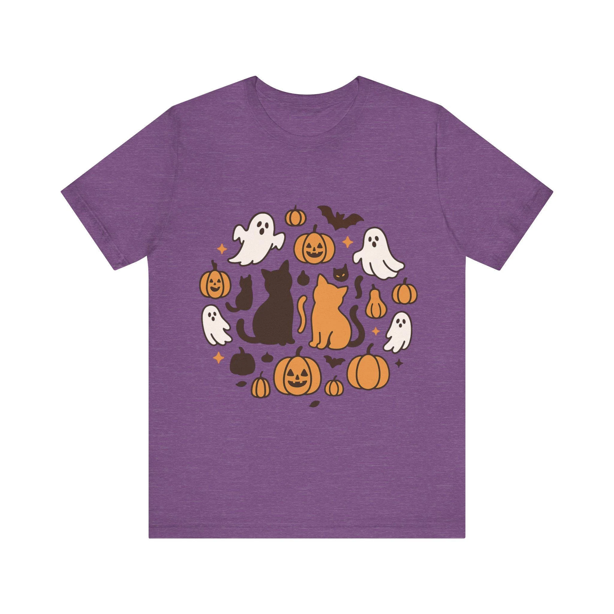 Cute Halloween Cats Tee Spooky Cat T-Shirt Unisex Halloween Shirt Fall Apparel Ghosts and Pumpkins Design Cute Halloween Cats Tee Spooky Cat T-Shirt Unisex Halloween Shirt Fall Apparel Ghosts and Pumpkins Design