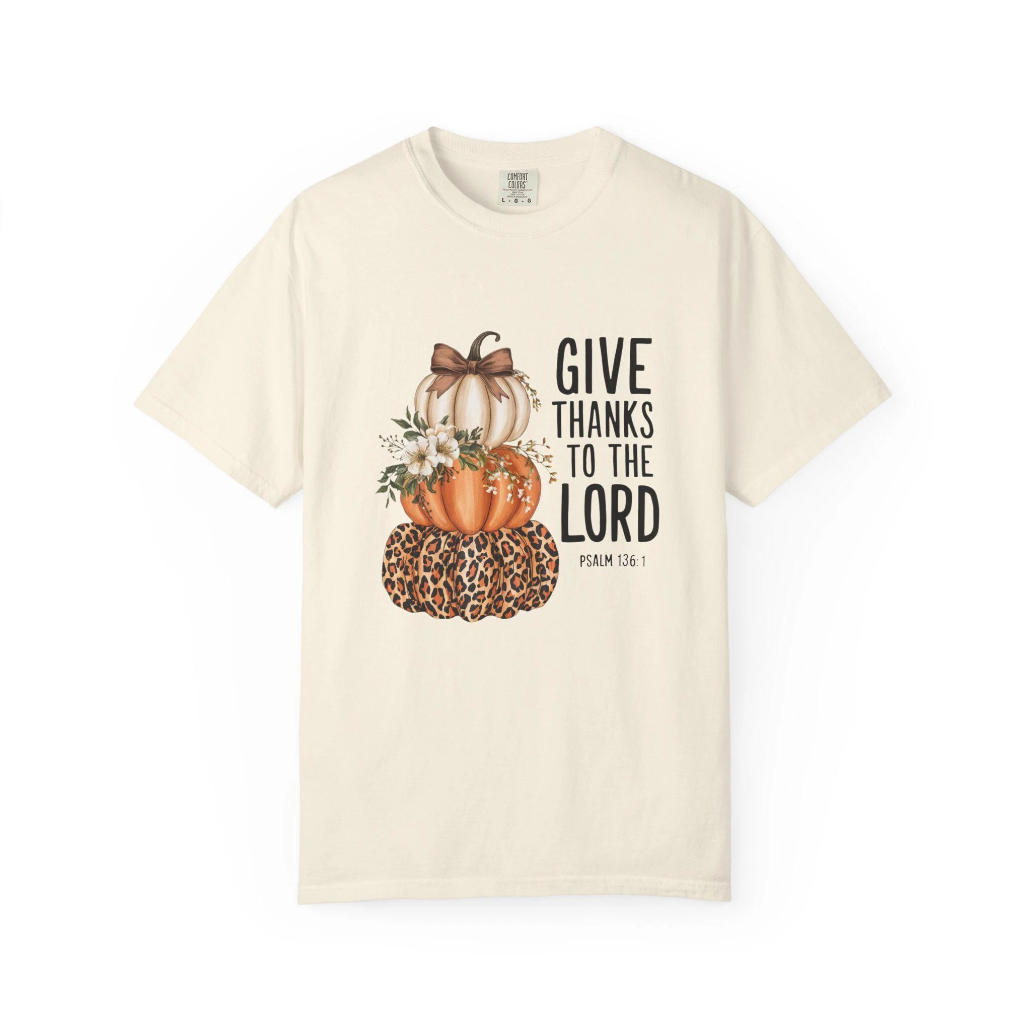 Fall Pumpkin Christian T-Shirt Thankful Unisex Tee Fall Pumpkin Christian T-Shirt Thankful Unisex Tee