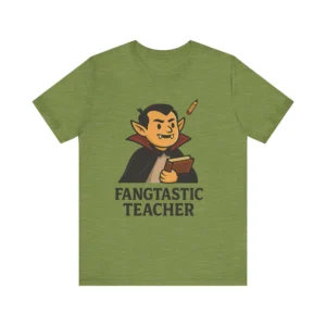 Fangtastic Vampire Teacher T-Shirt Funny Halloween Graphic Tee