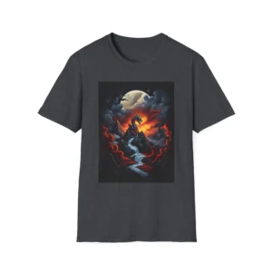 Fire Dragon Graphic T-Shirt Mythical Fantasy Tee