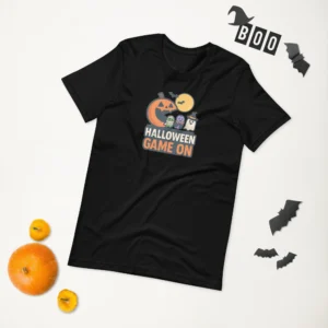 halloween Game On Pumpkin Ghosts Gamer Halloween Gift Unisex T-Shirt