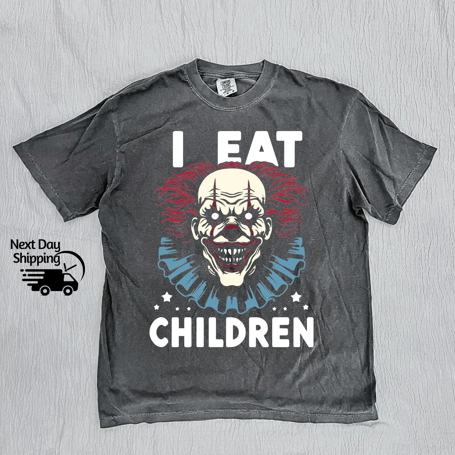 Retro Creepy Clown I Eat Children 90s Halloween Shirt Vintage Halloween T-Shirt Retro Washed Distressed Tee Teenager Halloween Gift Retro Creepy Clown I Eat Children 90s Halloween Shirt Vintage Halloween T-Shirt Retro Washed Distressed Tee Teenager Halloween Gift
