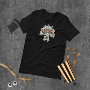 Spider Design Spooky Season Gift Halloween Unisex T-Shirt